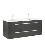 Aanbieding Vario Clam 120 alsó szekrény mosdóval antracit-antracit