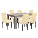 Aanbieding Leon 6+1 étkező garnitúra yorki tölgy-bézs
