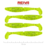 Aanbieding REIVA Zander Power Shad 10cm 4db/cs (Poppy Green)