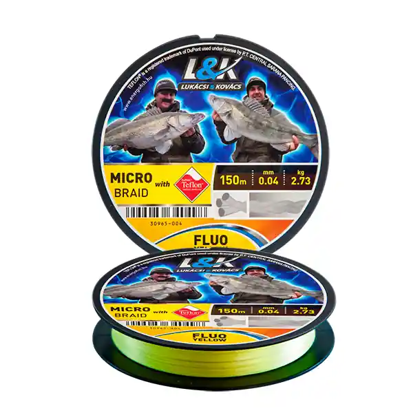 Zsinór l&k micro braid 150m 0,06mm yellow fonott zsinór... horgaszwebaruhaz.hu Snelle Levering