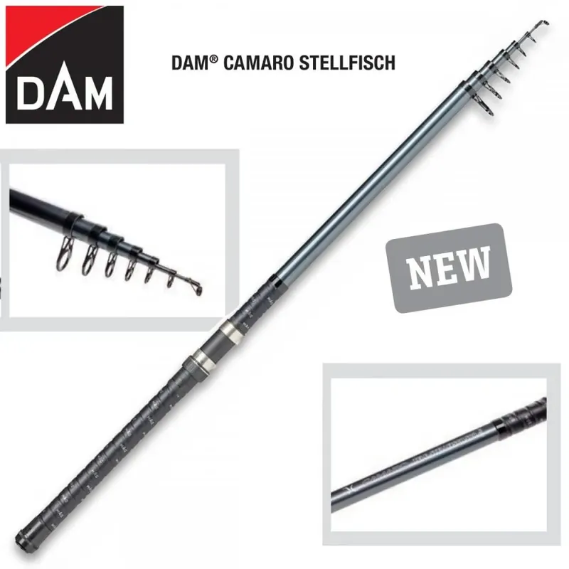 Aanbieding D.A.M CAMARO TELE STELLFISH 500 cm 50-100G teleszkópos horgászbot SNECI - Horgász webshop és horgászbolt