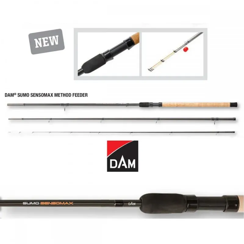 Aanbieding D.A.M SUMO SENSOMAX METHOD FEEDER 390 cm 3+3 feeder, picker horgászbot SNECI - Horgász webshop és horgászbolt