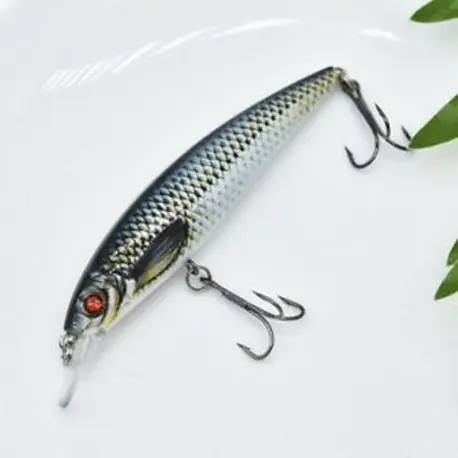 * 2 Mini színes festés halászati csalit mesterséges crankbaits Minnow Wobbler Lure 11cm Fabrieksprijs